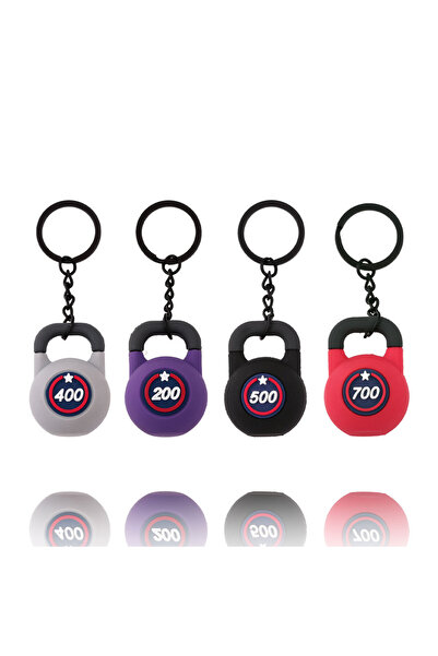 Choice مجموعة جديدة من سلسلة مفاتيح على شكل جرس كيتل بيل صغير ناعم للرجال وال...