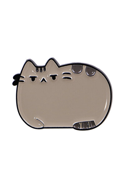 Choice حقيبة ظهر واحد لطيف على شكل قطة رمادية سمينة مطلي بالمينا، مصنوع من ال...