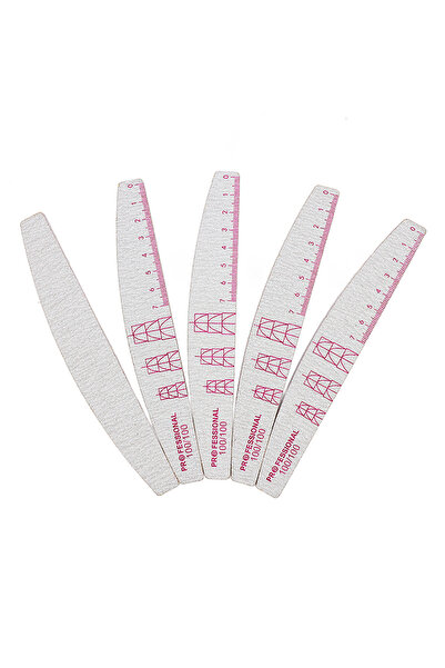 Choice 5 قطع من مبردات الأظافر بحبيبات 100-100، 5 قطع من ورق الصنفرة الرمادي ...