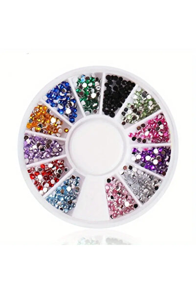 Choice شكل 2 أجزاء أظافر فن الأظافر بريق أحجار الراين الكريستال الأحجار الكري...