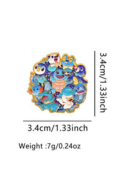 Choice ١٠ دبابيس مينا على شكل بطة قزمية لطيفة من الأنمي، دبابيس طية صدر الستر...