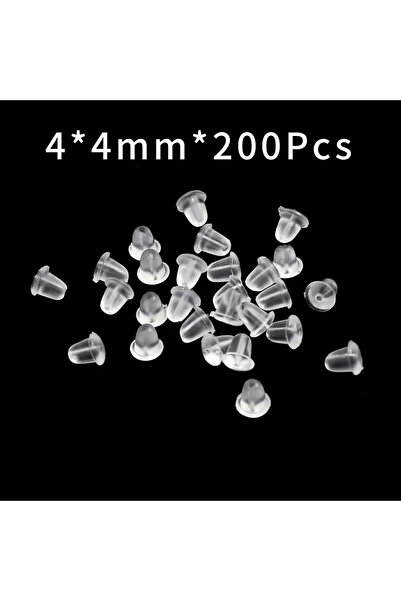 Choice 4x4mm 200 قطعة/الوحدة حلق الظهر سيليكون جولة الأذن سدادة قبعات محظورة ...