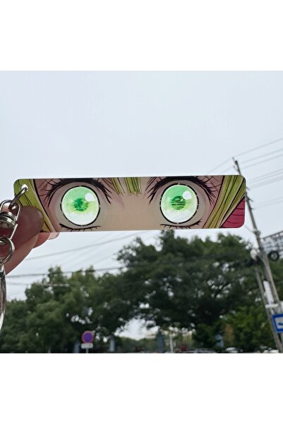 Miniso K-demon-12 Anime Demon Slayer Double Sided Keychain Rengoku Kyoujurou Kimetsu No Yaiba Shining Eyes