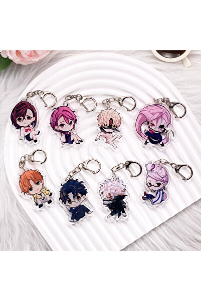 bilibili سلسلة مفاتيح سيارة أكريليك دندادان بشخصيات أنمي 5 سم، إكسسوارات حقيبة كاواي، حقيبة ظهر إبداعية