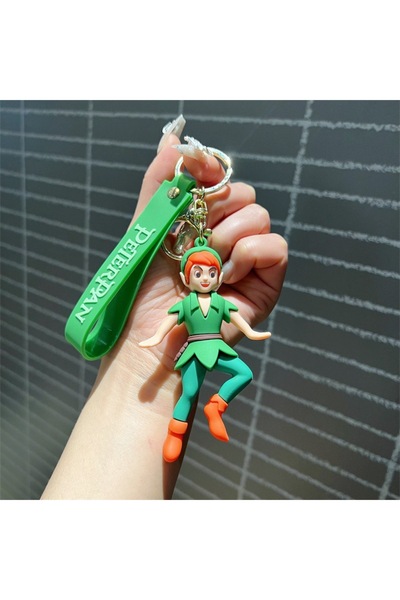 Choice green Creative Cartoon Peter Pan Keychain Cute Fairy Hipster Cool Pira...