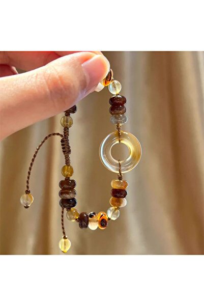 Choice سوار تميمة مصنوع يدويًا من الحبل الأحمر المحظوظ للنساء والرجال مزود بإ...