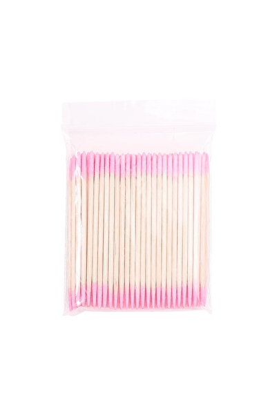 Choice 1 حقيبة أظافر خشبية، 1/2/5/10 قطع من أعواد القطن، أعواد تنظيف، رأس برع...