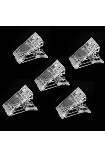 Choice 5 قطع من مشابك الأظافر الأكريليكية الشفافة لبناء أطراف الأظافر بسرعة، ...