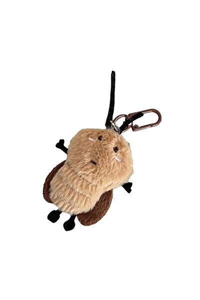 Choice سلسلة مفاتيح على شكل دمية صرصور كرتونية لطيفة محشوة ناعمة، زينة للحقيبة، سلسلة مفاتيح للسيارة.