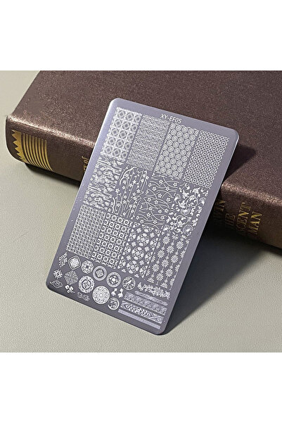 Choice XYEF05 1 قطعة لوحة ختم فن الأظافر قالب طباعة نقل الفراشة الدانتيل أنما...