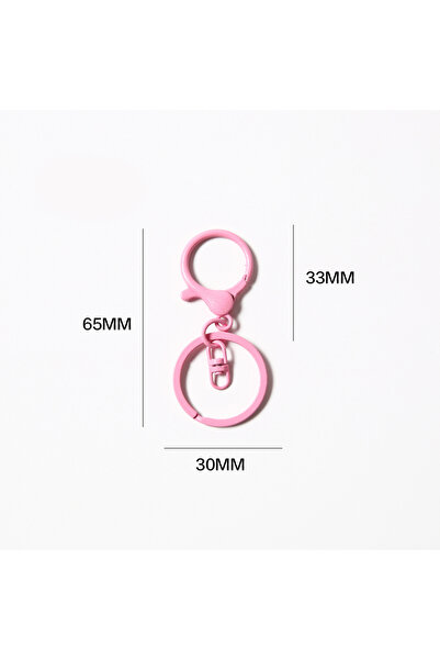 Choice 50 pcs Pink 10/20/50 PCS Colorful Keyring Lobster Clasp Hook Connector...