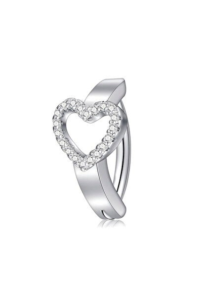 Choice خاتم على شكل فراشة من الزركونيا المكعبة من الفضة الإسترليني 4، مطلي با...