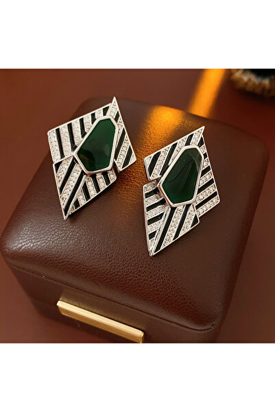 Choice WE3021-1 أقراط مرصعة بأحجار الراين العتيقة للنساء على شكل قطرة زيت هند...