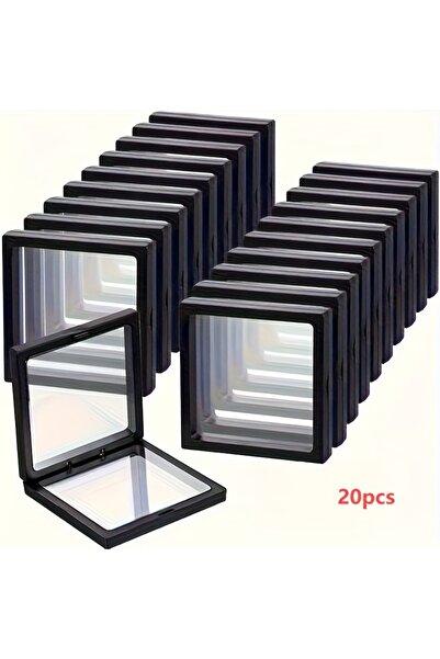 Choice 20PCS 20 Pack Clearview 3D Floating Display Cases， Dustproof Acrylic J...
