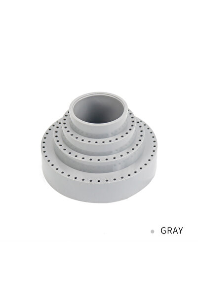 Choice صندوق تخزين مجوهرات ياسوماي باللون الرمادي مع الأبيض، ملحقات لأداة دوارة، حامل مثقاب، حامل طحن