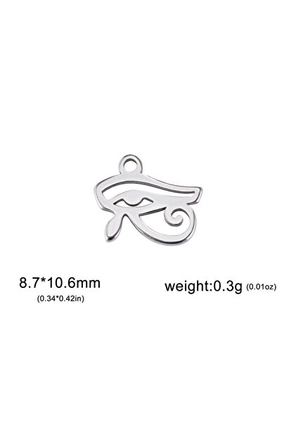 Choice 5 قطع مطلية بالفضة عين حورس رع أوجات سحر لصنع المجوهرات الفولاذ المقاو...