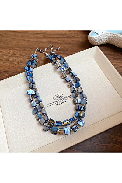 Choice قلادات نسائية من الخرز الصدفي غير المنتظمة الملونة بتصميم بوهيمي من St...