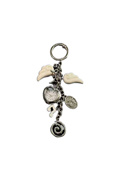 Choice 1Pcs 【MAX-22】1Pcs Angel Wings Heart Pocket Watch Bag Charm Pendant Key...