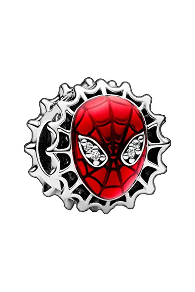 Miniso MV30 Marvel Inlaid Zircon Charm Beads 925 Sterling Silver Spider-Man m...