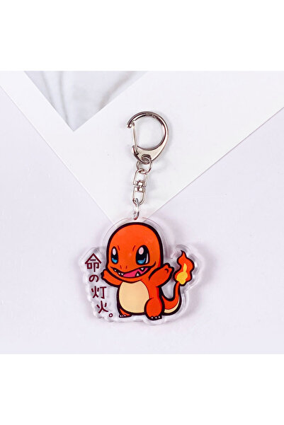Miniso 5 cm 3 Pokémon Pikachu Cute Acrylic Keychain Accessories Pikachu Charizard Funny Bag Charm Backpack