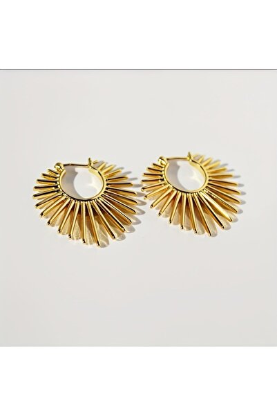 Choice أقراط أذن معدنية على شكل زهرة الشمس WF8046-1 بتصميم عتيق للنساء، خفيفة...