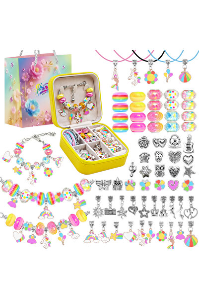 choice2 Other New 68Pcs Colorful New 68Pcs Colorful Charm Bracelet Neckalce D...