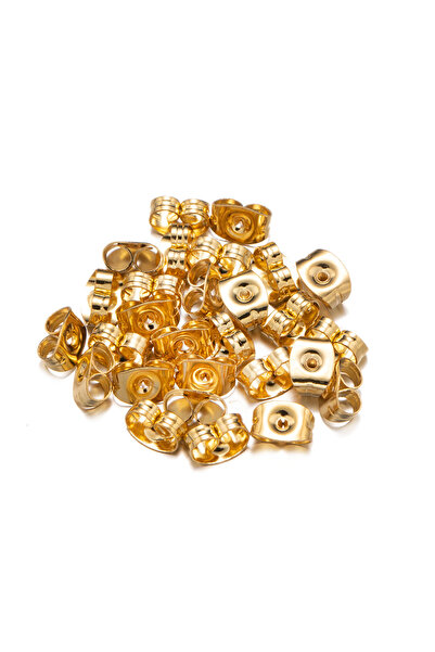 Choice 100 قطعة من أقراط الأذن على شكل فراشة من الفولاذ المقاوم للصدأ باللون ...