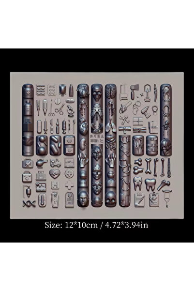 Choice AM-762 1 Pc Silicone Nail Mold Cyberpunk Little Doctor Toy Dark Snake ...