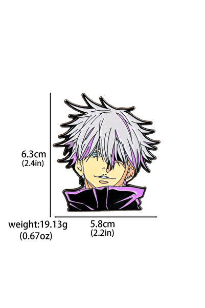 Choice X00629 دبابيس شخصيات أنمي ساتورو غوجو مطلية بالمينا، مناسبة للملابس وا...