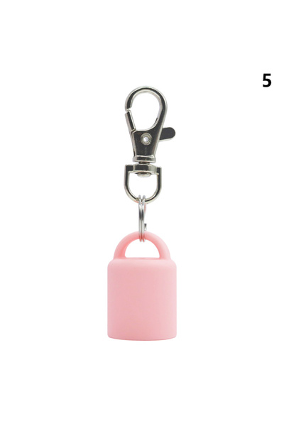 Choice 5 Practical Silicone Keychain Cap lip gloss accessories Portable Durab...