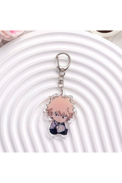 Miniso 5cm 2 Anime My Hero Academia Characters OCHACO URARAKA Acrylic Keychain Accessories Cartoon Bag Char