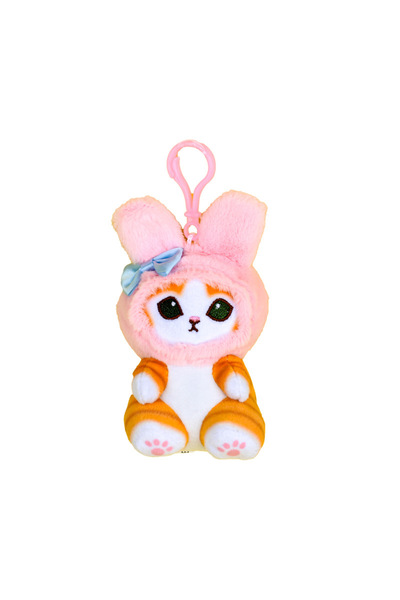 Choice 10 cm pink Cute Cute Shark Cat Hanging Plush Toy Kitten Bag Hanging Do...