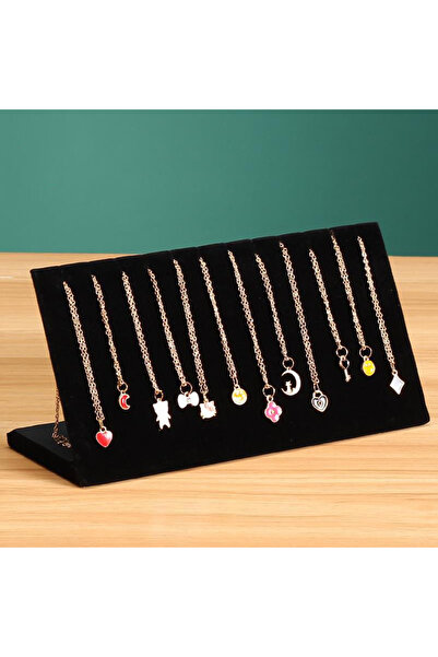 Choice حامل عرض قلادة على شكل حرف L أسود، قطعة واحدة، حامل عرض قلادة على شكل ...