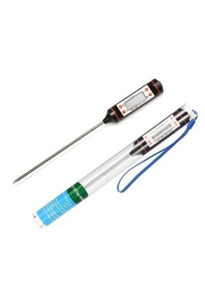 Saatistan Dijital Gıda Termometresi, Et, Süt, Yoğurt, Yemek Sıcaklık Ölçüm Aleti