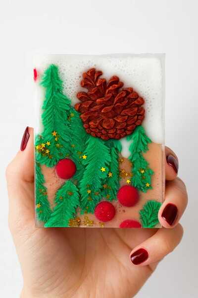 SOO SOAP New Year Themed Soap Slic Handmade Gift Decorative