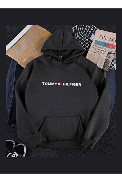 Generic Printed Hoodie Black