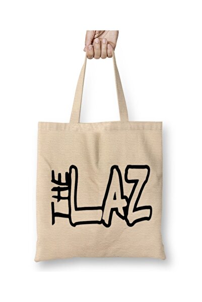 Toyaso حقيبة تسوق من القماش الأبيض من Laz Karadeniz ذات مقبض طويل وحقيبة للشاطئ