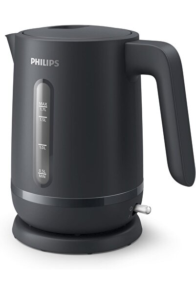Philips HD9314/90 Electric Kettle 2200W 1.7L, 360° Base, LED, Auto Shut-off, Charcoal Grey