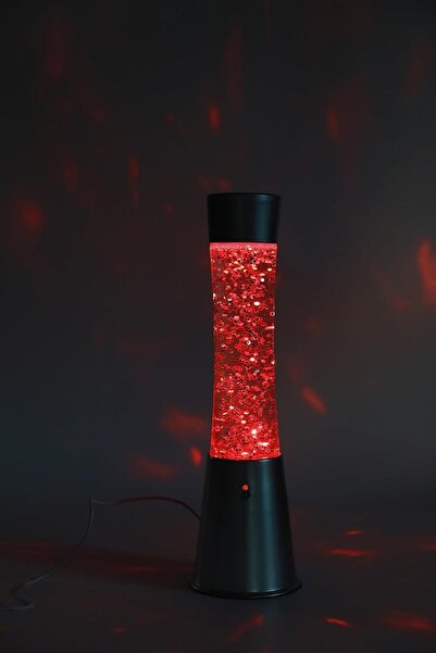 Other Glitter Lava Lamp, Red-Colour, 11 x 11 x 41.5 cm