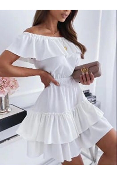 OEMN Short Baby Doll Dress with Ruffles - Ofelia