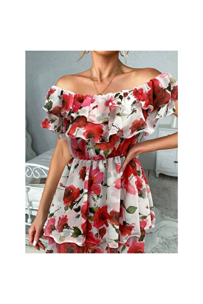 OEMN Floral Pattern Dress - Spanish