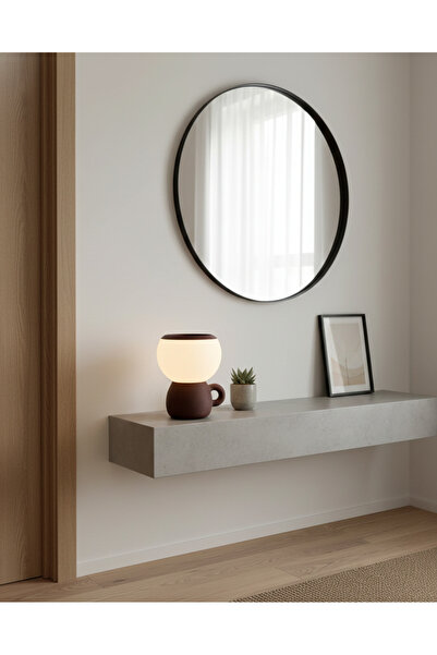 Elana Design Mono Abajur - Bohem Tarzı Abajur ve Gece Lambası - Kahverengi