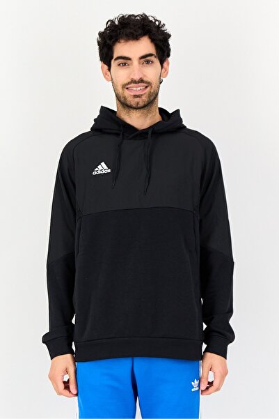 adidas Men Sportswear Fit Long Sleeve Outdoor Hoodies, Black