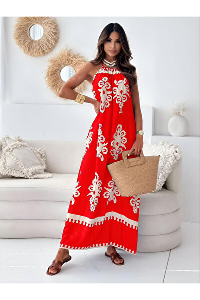 OEMN Women's long dress with tribal print - Mira