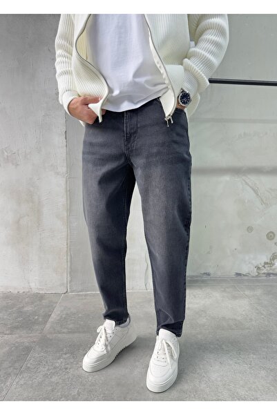 DİFRANSEL Men's Comfortable Fit Boyfriend Pants