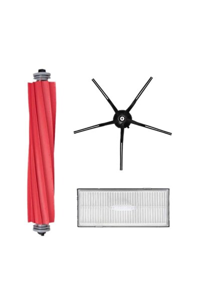 Roborge مجموعة قطع غيار متوافقة مع المكنسة الكهربائية الروبوتية Roborock S7 Max Ultra مكونة من 3 قطع