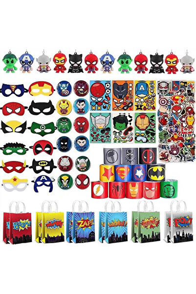 Beauenty Party Articles Superhero Birthday Party Gift Set