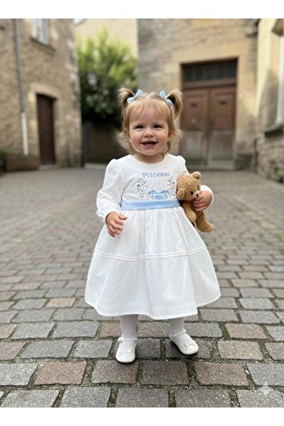 BİLGEN Style Дългоръкавна рокля за момичета за ежедневно носене, възраст 1-5 години