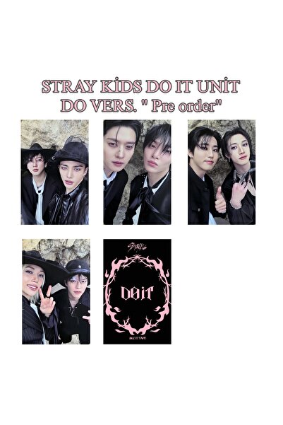 Sntay Stray Kids fotokart seti DO IT ' Pre Order VERS. '