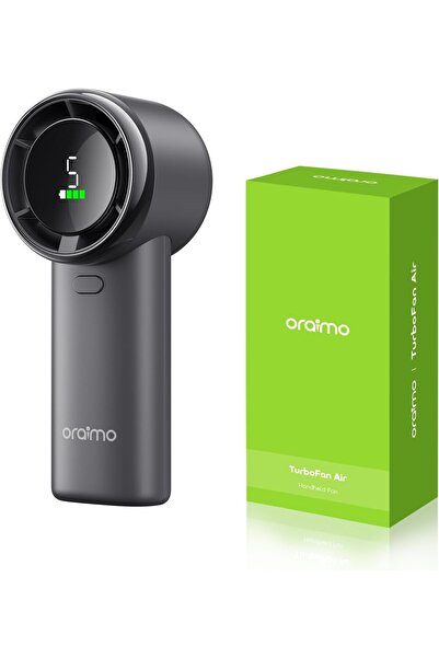 oraimo Portable Handheld Fan, 5-Speed, 3600mAh, LED Display